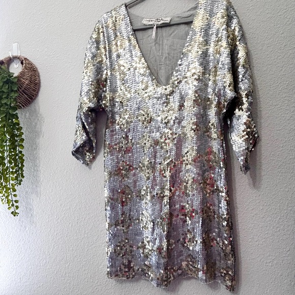 Jen’s Pirate Booty for Free People Checkered Boombox Mini Dress Med / Lg NWOT - Picture 2 of 15